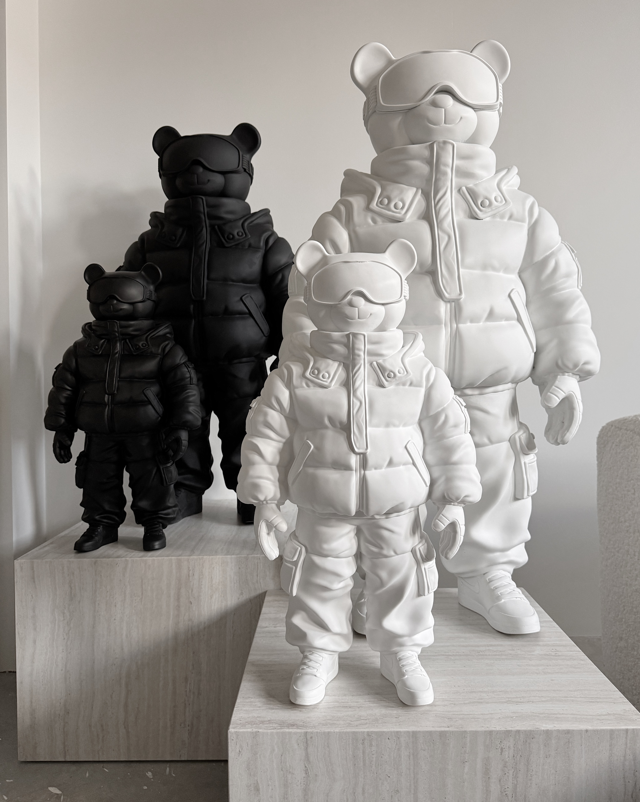 White Astrobear Sculpture, 100cm