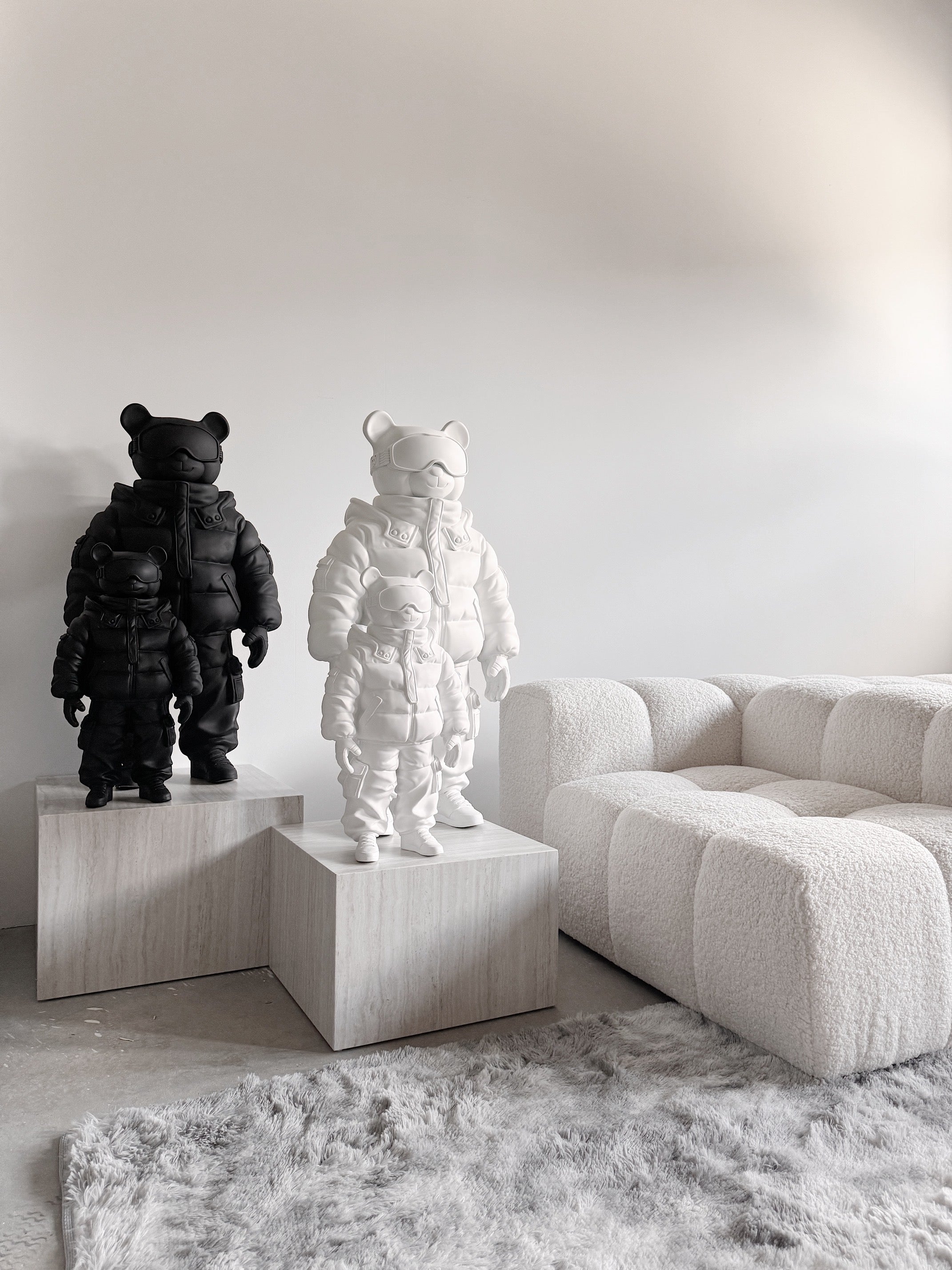 White Astrobear Sculpture, 100cm