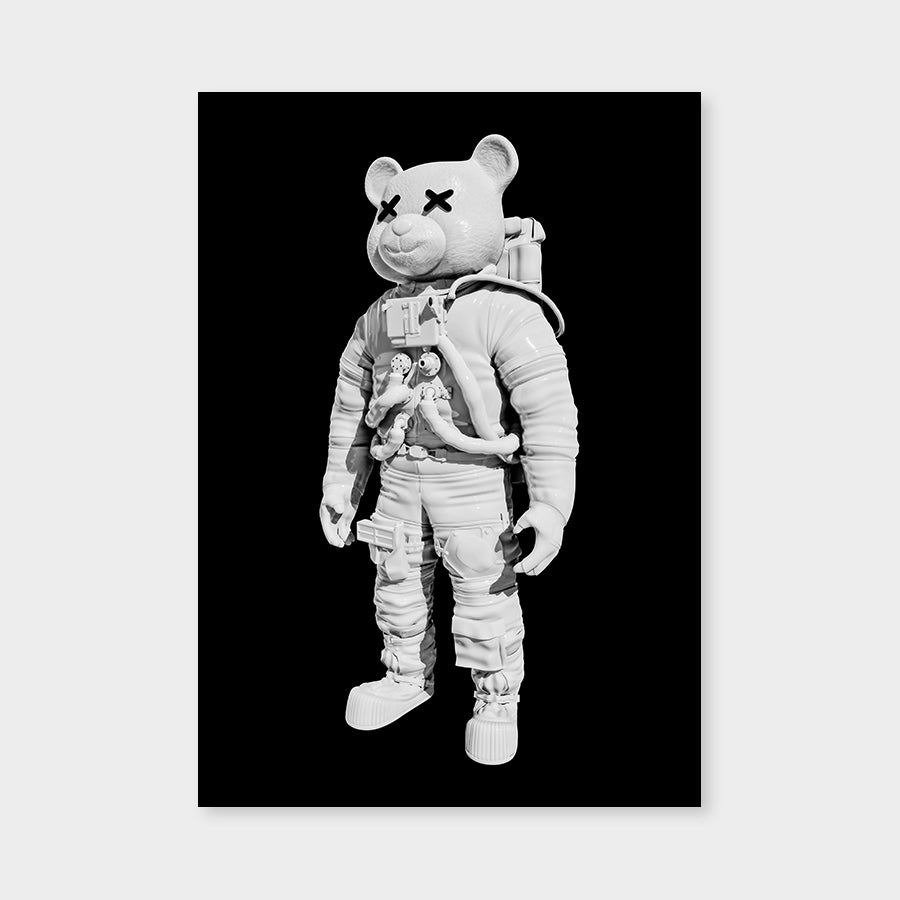 Astrobear Blackwhite Mirrored