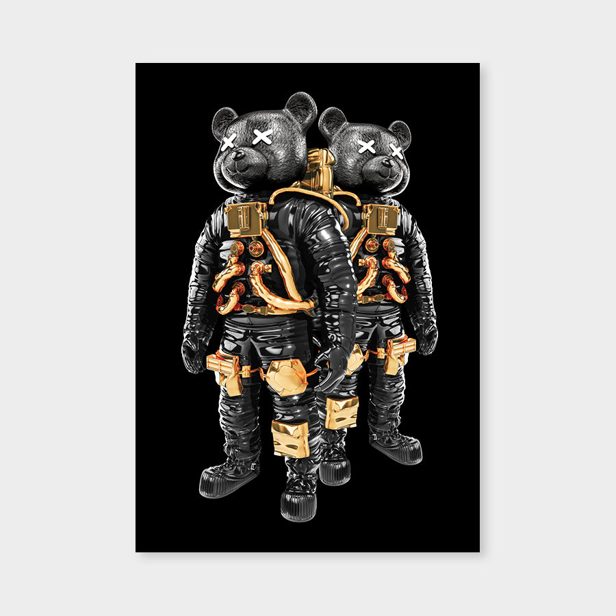 Astrobears Blackgold Black Mirrored