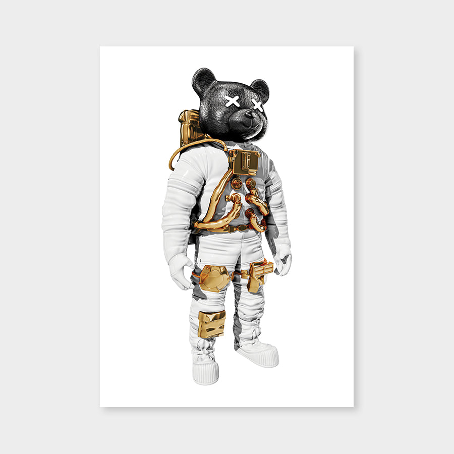 Astrobear Whitegoldblack White