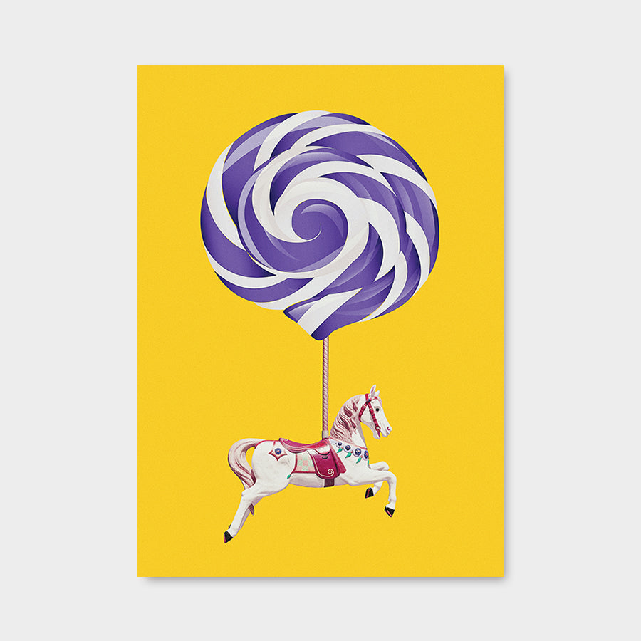 Lollipop Horse Yellowpurple